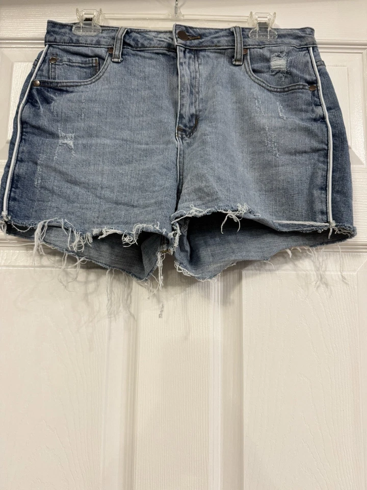 Pantalones cortos vaqueros de cintura alta vintage Havana talla 29 Foto 3 de 4