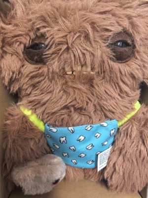 ✨Rare Fuggler Brown Monster Plush w/ Baby 🦷 Funny Ugly Monster