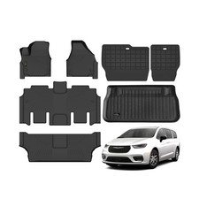 Floor Mats  Cargo Liner for Chrysler Pacifica 2017-2025 2026 Gas 7-Seater To...