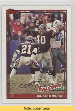 1991 Topps Brian Jordan Deion Sanders #577 HOF READ g2l