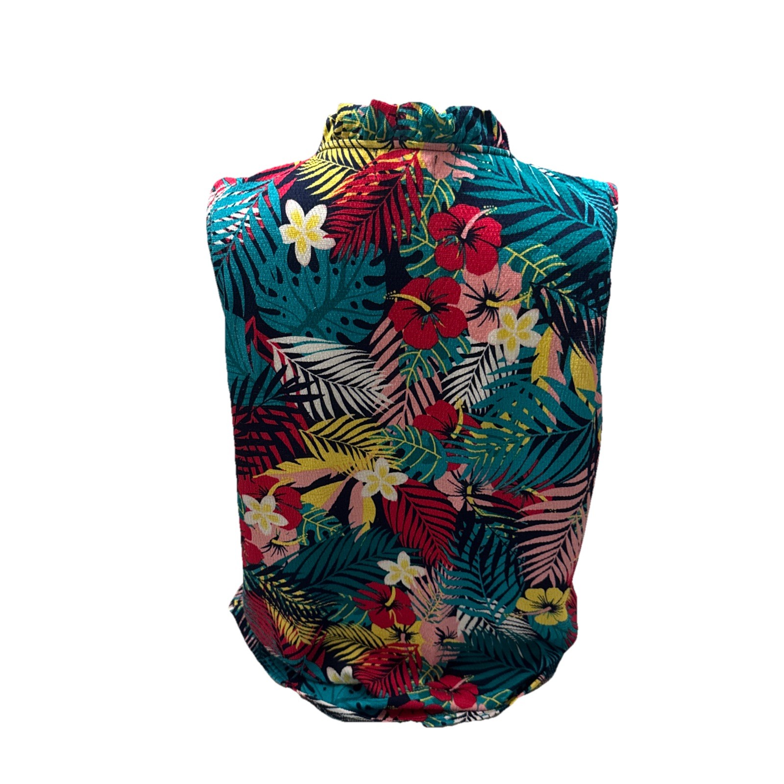 Melloday Floral Sleeveless Blouse Size Large image 2