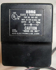 KORG EX-800 AC Adapter Vintage original 5ft wire