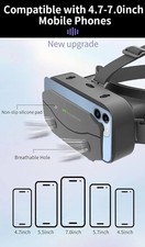 VR Headset 3D Virtual Reality Glasses for Smartphones 4.7-7.2" iPhone 5