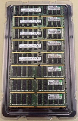 8x 64GB = 512GB DDR4 PC4-2666V LRDIMM Samsung M386A8K40BM2 HPE 850882-001