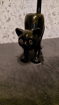 Party Light schwarze Katze Teelicht Gothic Teelichthalter