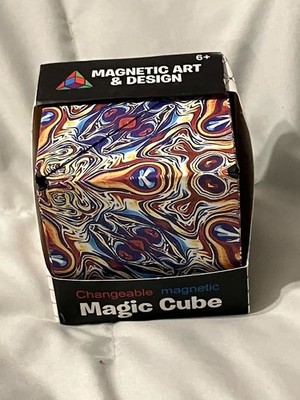 Magic Cube 3D Magnetic Puzzle Cube - Fidget Toy - Waves -Rare Earth Magnets-New