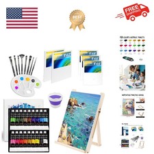 Acrylic Paint Set for Kids, Art Supplies Painting Kit with18 Acrylic Paints, ...