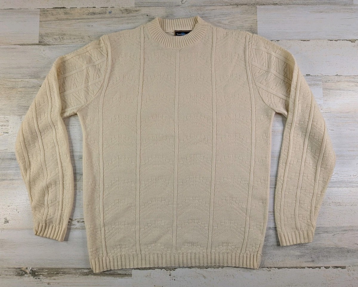 【60's】VINTAGE TOWNCRAFT Pennys M スウェット Vintage 50s 60s Pennys Towncraft Sweater Mens Extra Large Beige