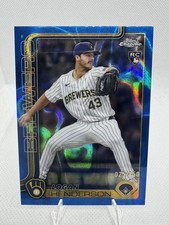 2025 Topps Chrome Update Series Blue Lava Refractor - Logan Henderson/150 #USC65