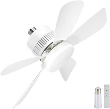Socket Light Fan with Remote(Pairing Required), Light Socket Ceiling Fan – Turbo