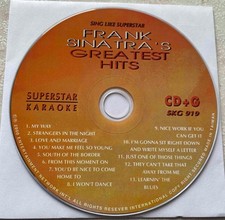 FRANK SINATRA GREATEST HITS KARAOKE CDG SUPERSTAR MUSIC SKG-919 SONGS disc