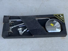 883 SURE PLUS SUPER DELUXE FRONT FENDER SAFETY MIRROR KIT 8" Blind Spot