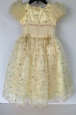 Beaded, Embroidered florals Fancy princess Dress girl Size 6-7