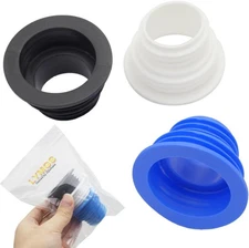 Universal Fit Drain Pipe Hose Silicone Plug, Washing Machine Blue,white,black 