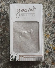 Goumi Nursery Soft Bamboo Organic Cotton Fitted Crib Sheet Gray/ Grey
