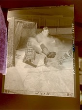 1948 HARRY LUMLEY NHL HOCKEY NEGATIVE DETROIT RED WINGS GOALIE AHL OHA CHL QMJHL