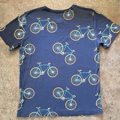 FOX Originals Amsterdam T-Shirt Mens XL Bicycle Cycling All Over