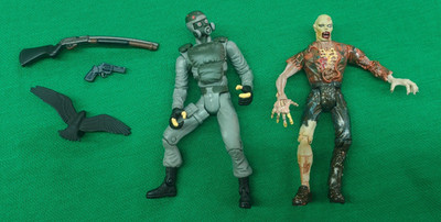 HUNK ZOMBIE CROW ToyBiz Resident Evil Toy Biz Biohazard Figure Bundle Set Lot