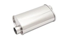 Vibrant StreetPower Oval Muffler 5"x9" x 15" | 2.5" I.D. | Straight-Through Flow
