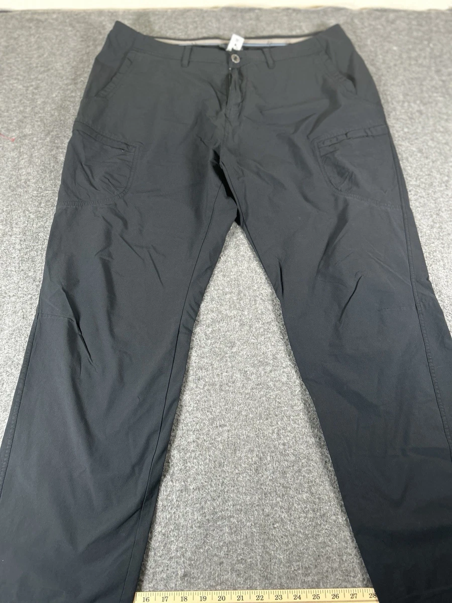 Pantalon Randonnée ExOfficio Femme Taille 8, Gris, Nylon, Taille Haute, Zip