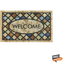 Welcome Door Mat 24x 36 Inch Front Doormat Outdoors for Home Entrance Outdoor...