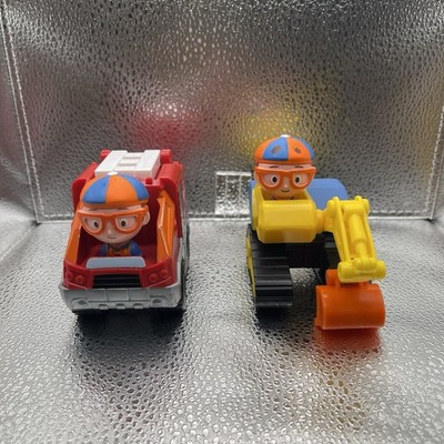 BLIPPI & Friends Figures Excavator Fire Truck Bundle Lot of 2 - USA Seller
