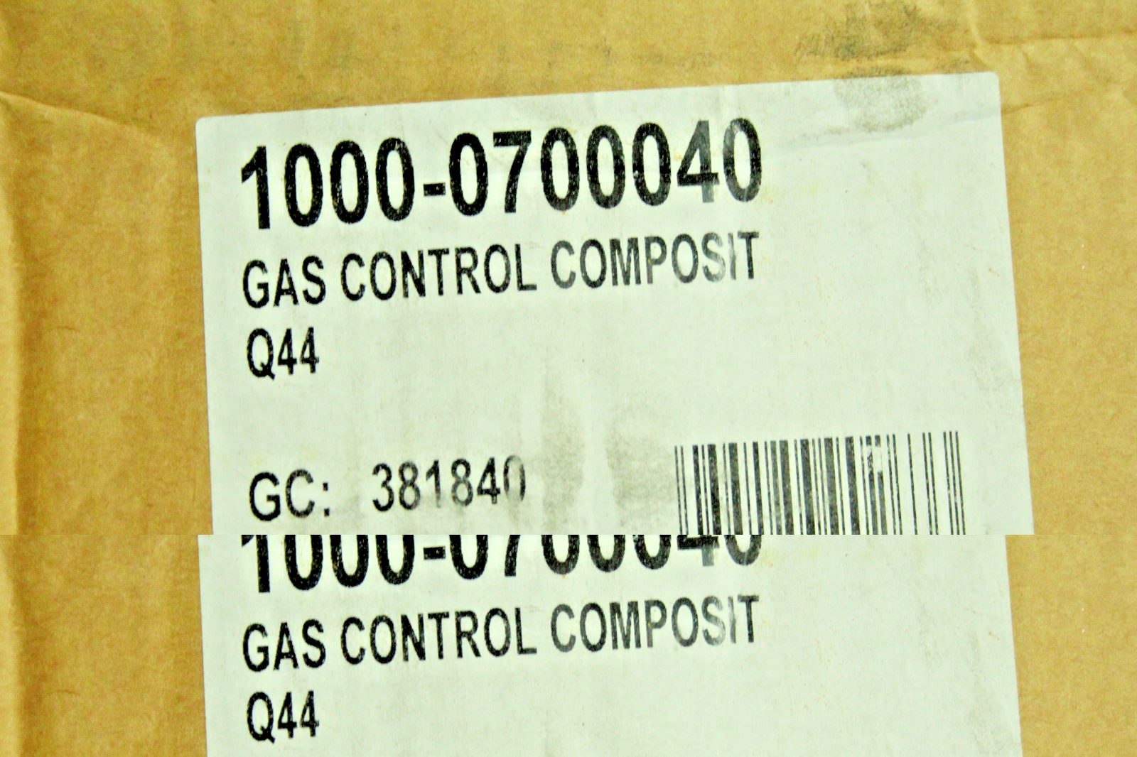 Johnson Starley 1000-0700040 GAS CONTROL COMPOSITE - NEW - FREE DELIVERY