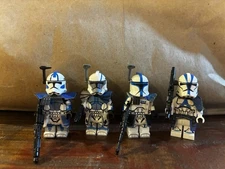 Three 501st  Clone Army Customs Ark Troopers And One Decaled 501st Commander!!!