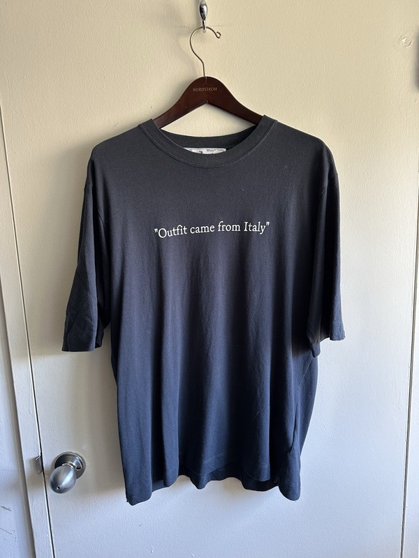 Off-White "Outfit came from Italy" Capsule Tee USL Virgil Era US L