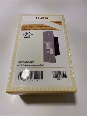 AIDA Toggle Slide Dimmer Switch for Dimmable LED Light/CFL/Incandescent 600 Watt