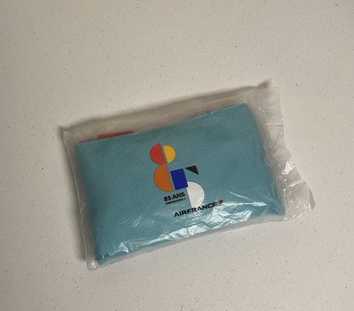 Air France 85 ANS Years 85th Anniversary Blue Amenity Bag Case Tote NEW