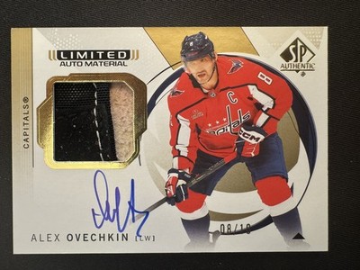 2024-25 SP Authentic Alex Ovechkin Limited Auto Material 8/10 JERSEY NUMBER 🔥