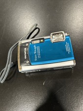 Olympus Stylus Tough 6020 Digital Camera Teal-w/ Battery, No SD Card No Charger