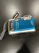 Olympus Stylus Tough 6020 Digital Camera Teal-w/ Battery, No SD Card No Charger