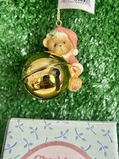    Enesco Cherished Teddies 2004 Santa Jingle Bell Ornament VERY RARE