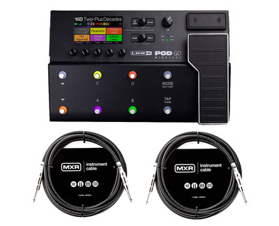 Line 6 POD Go Wireless + MXR 10' Instrument Cables (x2)