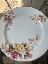 Beautiful Noritake Yellow & Pink Rose Replacement Bread Plate  “Angela” 7.5”