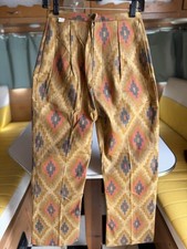 Vintage 70 s Deadstock Southwestern pattern pants high waist