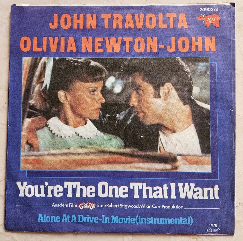 John Travolta-Olivia Newton-John  - You're The One That I Want - Vinyl-Single  - - Bild 2 von 4