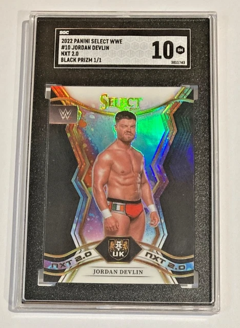 2022 SELECT WWE JD MCDONAGH NXT UK BLACK PRIZM SSP #1/1 GEM MT 10 JORDAN DEVLIN