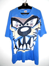 Vintage 90s Taz Bugs Bunny Looney Tunes T Shirt XXL Single Stitch Thrashed AOP