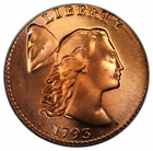 Photo of a 1793-P Large Cent from an eBay listing that sold on Jun 7, 2026