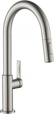 Oletto Single Handle Pull down Kitchen Faucet in Spot Free Stainless Steel, KPF-