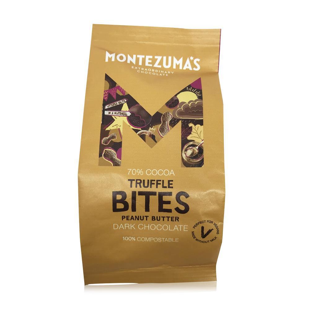 Montezumas Chocolate Truffle Bites Peanut Butter 120g x 8 Pack