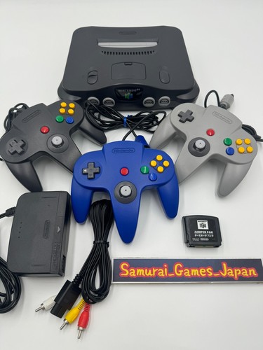 Nintendo 64 N64 Black Console + Controller + Accessory Region Free Used Tested - Afbeelding 13 van 34