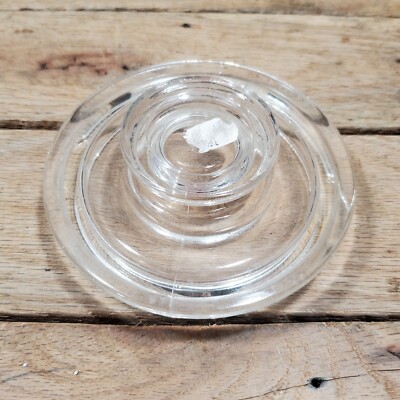 Glass Lid Pyrex 77-C E-7 Good Shape Small Chip See Photos Rare