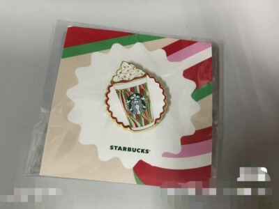 new China 2024 Starbucks REWARDS Member's night Toffee nut latte pin 1pc