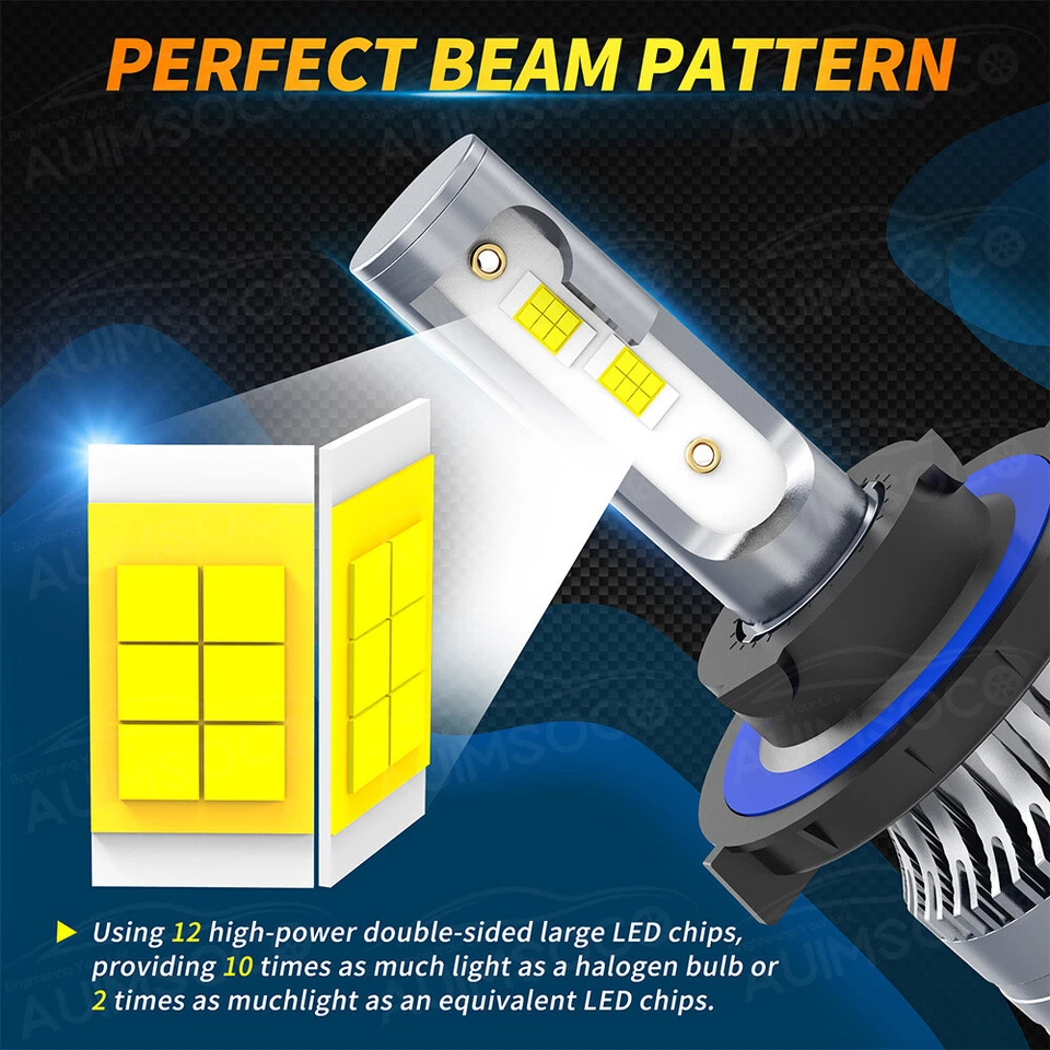 适用于雪佛兰 Orlando 2012 - 2014 LED 车头灯高低光束组合灯泡 720000LM — 第 2/4 张图片