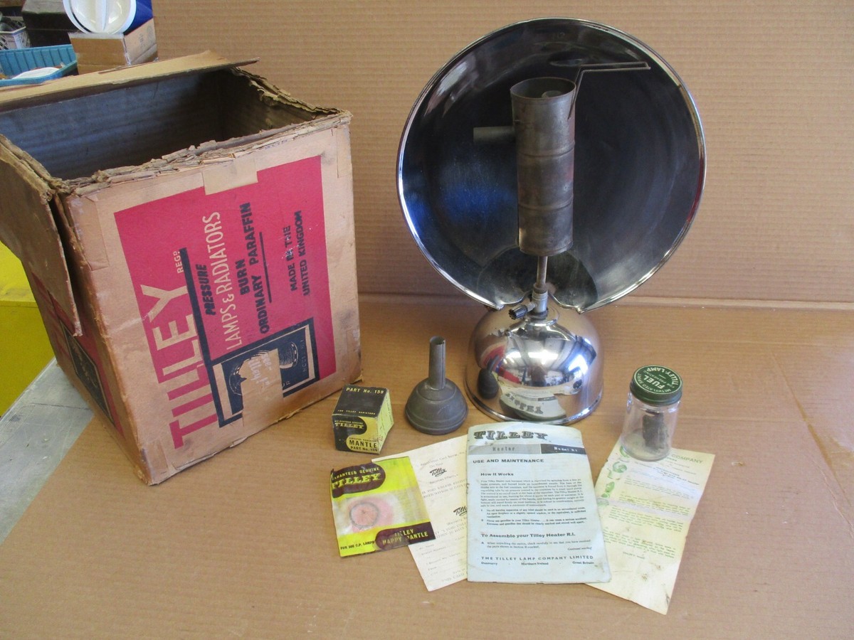 【希少】Tilley R1 Radiator ティリー ヒーター 60年代 Vintage Tilley R1 Gas Kerosene Lamp & Radiator Heater In Box