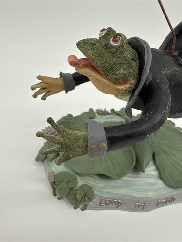 Shenendoah Designs Leap of Faith Leaping Frog and Dragonfly Figurine New In Box - Picture 5 of 10